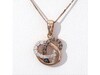 Thumbnail Image 4 of 1/5 CT. T.W. Champagne and White Diamond Orbit Pendant in 10K Rose Gold