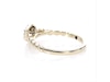 Thumbnail Image 5 of Cherished Promise Collection™ 1/6 CT. T.W. Diamond Hexagonal Frame Beaded Shank Promise Ring in 10K Gold