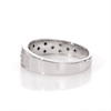 Thumbnail Image 5 of 1/8 CT. T.W. Diamond Sideways Cross Wedding Band in Sterling Silver