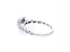 Thumbnail Image 5 of 1/4 CT. T.W. Diamond Double Cushion Frame Vintage-Style Engagement Ring in 10K White Gold