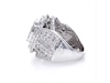 Thumbnail Image 4 of 4 CT. T.W. Composite Diamond Oval Frame Engagement Ring in 10K White Gold