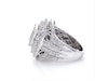 Thumbnail Image 4 of 4 CT. T.W. Princess-Cut Composite Diamond Triple Frame Engagement Ring in 10K White Gold