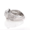 Thumbnail Image 5 of 1-1/3 CT. T.W. Multi-Diamond Cushion Frame Vintage-Style Bridal Set in 10K White Gold