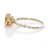 Thumbnail Image 5 of 8.0mm Citrine Solitaire Rope Shank Ring in 10K Gold