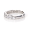 Thumbnail Image 5 of 1 CT. T.W. Certified Diamond Nine Stone Wedding Band in Platinum (G/VS2)