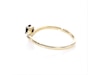 Thumbnail Image 5 of 1/5 CT. T.W. Enhanced Black and White Diamond Chevron Promise Ring in 10K Gold
