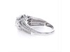 Thumbnail Image 5 of 1/2 CT. T.W. Composite Diamond Double Cushion Frame Engagement Ring in 10K White Gold