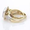 Thumbnail Image 4 of 2-1/2 CT. T.W. Multi-Diamond Cushion Frame Multi-Row Bridal Set in 10K Gold