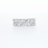 Thumbnail Image 5 of 3 CT. T.W. Diamond Double Row Wedding Band in 10K White Gold