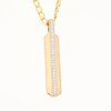 Thumbnail Image 4 of Men's 1/5 CT. T.W. Diamond Vertical Bar Pendant in 10K Gold - 22"