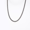 Thumbnail Image 4 of 1/2 CT. T.W. Black Diamond "S" Link Tennis Necklace in Sterling Silver with Black Rhodium - 17"