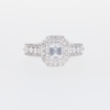 Thumbnail Image 5 of 1-1/2 CT. T.W. Certified Emerald-Cut Lab-Grown Diamond Double Frame Engagement Ring in 14K White Gold (F/VS2)