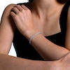 Thumbnail Image 5 of 8 CT. T.W. Certified Lab-Grown Diamond Tennis Bracelet in 14K White Gold (F/SI2) – 7.25"