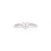 Thumbnail Image 5 of 1/4 CT. T.W. Heart-Shaped Multi-Diamond Knife Edge Shank Ring in 10K White Gold
