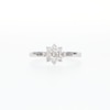 Thumbnail Image 5 of 1/2 CT. T.W. Diamond Sunburst Channel-Set Shank Engagement Ring in 10K White Gold (J/I3)