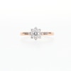 Thumbnail Image 5 of 1/2 CT. T.W. Diamond Sunburst Channel-Set Shank Engagement Ring in 10K Rose Gold (J/I3)