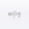 Thumbnail Image 4 of Love Talks 1/6 CT. T.W. Diamond "wifey" Cursive Script Ring in Sterling Silver