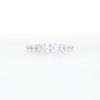 Thumbnail Image 4 of 2 CT. T.W. Princess-Cut Diamond Past Present Future® Scallop Edge Shank Engagement Ring in 14K White Gold