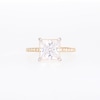 Thumbnail Image 5 of 3-1/4 CT. T.W. Certified Princess-Cut Lab-Grown Diamond Engagement Ring in 14K Gold (I/SI2)