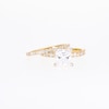 Thumbnail Image 4 of 2-7/8 CT. T.W. Certified Princess-Cut Lab-Grown Diamond Bridal Set in 14K Gold (I/SI2)