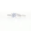 Thumbnail Image 5 of 3 CT. T.W. Certified Lab-Grown Diamond Bridal Set in 14K White Gold (I/SI2)