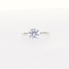 Thumbnail Image 5 of 3/4 CT. Diamond Solitaire Tapered Shank Engagement Ring in Platinum (I/I2)