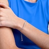 Thumbnail Image 4 of 1 CT. T.W. Certified Lab-Grown Diamond Graduating Bolo Bracelet in 14K White Gold (F/SI2) - 9.5"