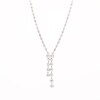 Thumbnail Image 4 of Marilyn Monroe™ Collection 1/2 CT. T.W. Journey Diamond Y-Necklace in 10K White Gold