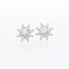 Thumbnail Image 4 of Marilyn Monroe™ Collection 3/8 CT. T.W. Diamond Star Stud Earrings in Sterling Silver