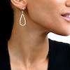 Thumbnail Image 3 of Glitter Cloud Drop Earrings in 14K Gold