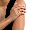 Thumbnail Image 5 of Graduating Freshwater Cultured Pearl Chevron Ring in 10K Gold