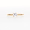 Thumbnail Image 6 of Certified Center Diamond Solitaire 1/2 CT. T.W. Hidden Halo Engagement Ring in 14K Gold (I/I1)