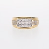 Thumbnail Image 3 of 1/4 CT. T.W. Diamond Rectangle-Top Triple Row Ring in 10K Gold