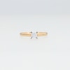 Thumbnail Image 4 of 1/3 CT. Princess-Cut Diamond Solitaire Engagement Ring in 14K Gold (I/I2)