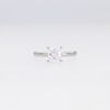 Thumbnail Image 4 of 1 CT. Princess-Cut Certified Diamond Solitaire Engagement Ring in 14K Gold (I/I2)