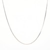 Thumbnail Image 5 of 0.7mm Box Chain Necklace in Solid 14K White Gold - 16"