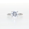 Thumbnail Image 6 of 3 CT. Certified Lab-Grown Diamond Solitaire Engagement Ring in 14K White Gold (I/SI2)