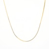 Thumbnail Image 5 of 0.7mm Box Chain Necklace in Solid 14K Gold - 16"