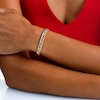 Thumbnail Image 5 of Hollow 7.0mm Diamond-Cut Chain Bracelet in 14K Gold - 7.5”
