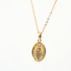 Thumbnail Image 5 of Virgin Mary Oval Pendant in Hollow 14K Gold