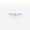 Thumbnail Image 6 of 1/2 CT. Diamond Solitaire Engagement Ring in 14K White Gold