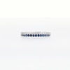 Thumbnail Image 5 of Blue Sapphire and 1/6 CT. T.W. Diamond Double Row Band in Sterling Silver