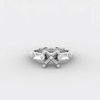 Thumbnail Image 4 of 5/8 CT. T.W. Tapered Baguette Certified Lab-Grown Diamond Semi Mount in 14K White Gold (F/VS2)