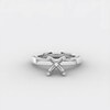 Thumbnail Image 4 of 1/3 CT. T.W. Diamond Shank Four-Prong Solitaire Semi-Mount Setting in 14K White Gold