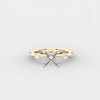 Thumbnail Image 4 of 1/4 CT. T.W. Diamond Station Semi-Mount Setting in 14K Gold