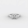 Thumbnail Image 4 of 1/4 CT. T.W. Diamond Station Semi-Mount Setting in 14K White Gold