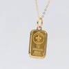 Thumbnail Image 4 of 1 Gram Ingot Bar Pendant in 14K and 24K Gold
