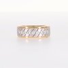 Thumbnail Image 5 of 1/2 CT. T.W. Diamond Woven Band in 10K Two-Toned Gold