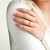 Thumbnail Image 5 of 3 CT. T.W. Princess-Cut Certified Lab-Grown Diamond Three-Stone Engagement Ring in 14K Gold (F/VS2)