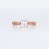 Thumbnail Image 5 of 1-3/8 CT. T.W. Princess-Cut Certified Lab-Grown Diamond Twist Shank Engagement Ring in 14K Rose Gold (I/SI2)